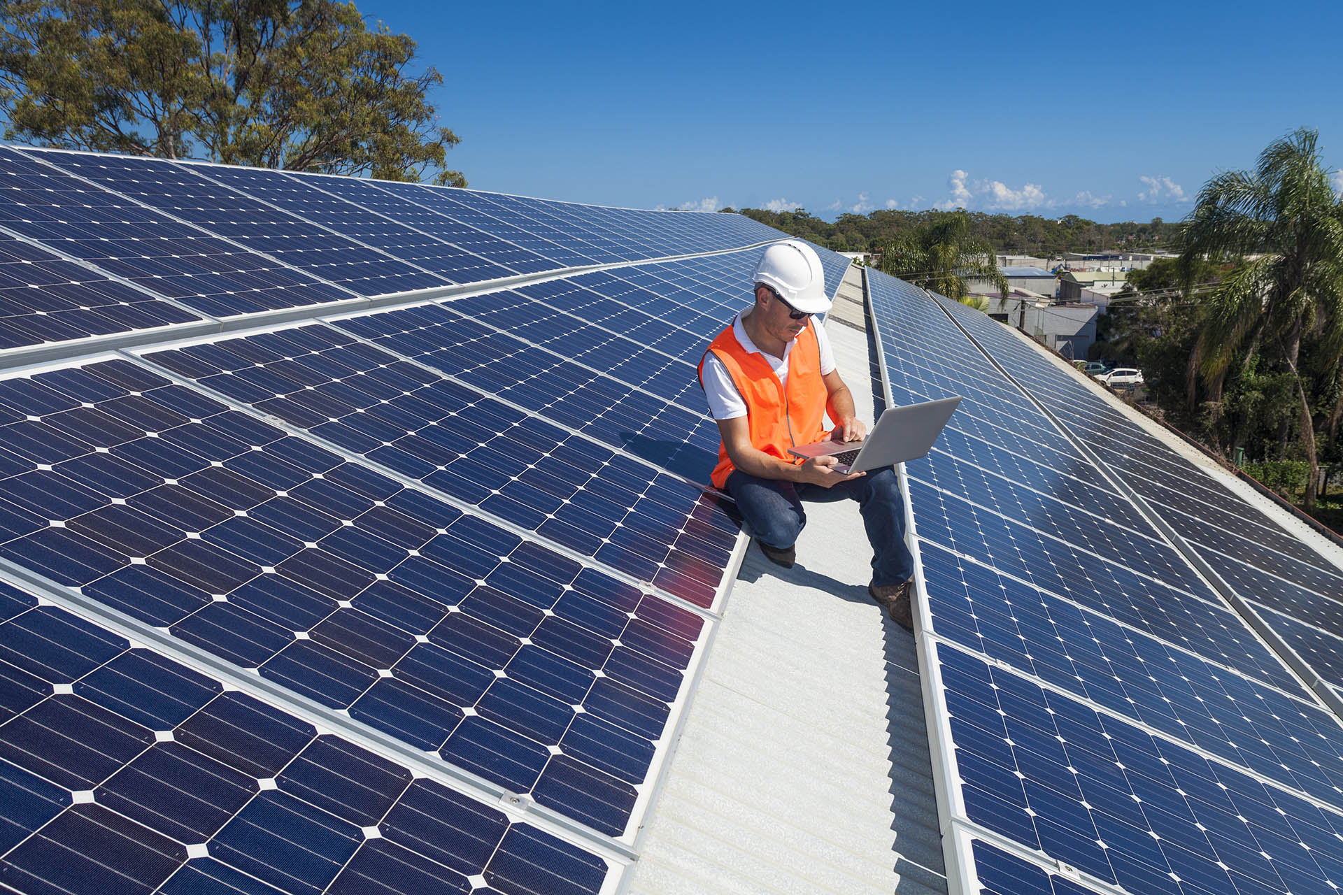 Rooftop solar install